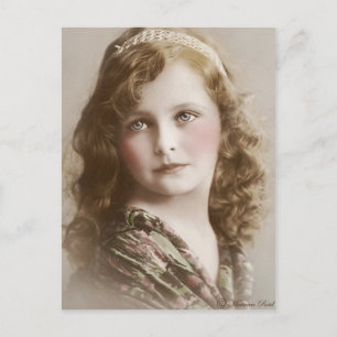 Victoriaans Edwardian Sepia Hand Tinted Briefkaart