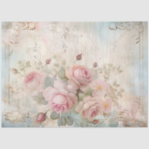 Victoriaans efemera blozen rozen chic Tissuepapier