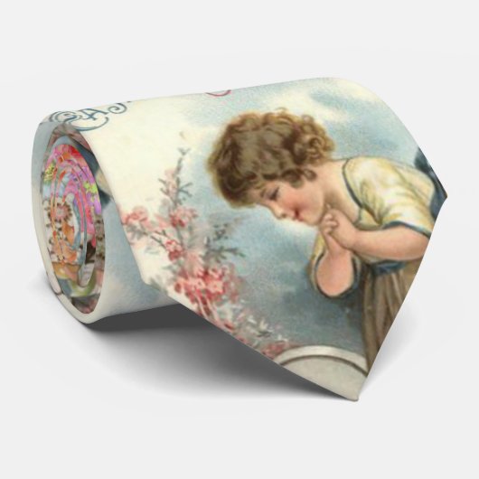 Victoriaans eitjes stropdas (Opgerold)