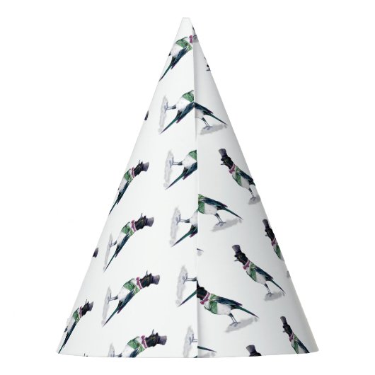 Victoriaans ekstervogel feesthoedjes (Achterkant)