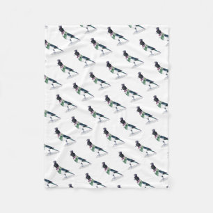 Victoriaans ekstervogel fleece deken