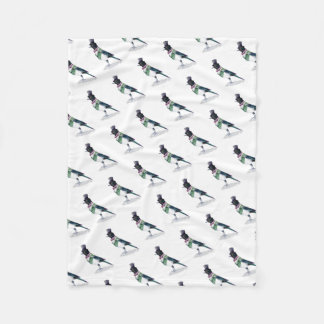 Victoriaans ekstervogel fleece deken