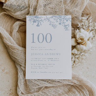  Victoriaans Elegant 100ste Verjaardag Kaart