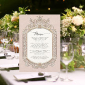 Victoriaans Elegant Blush Pink N Gold Menu