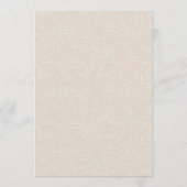 Victoriaans  Elegant Ivoor en Goud Menu (Achterkant)