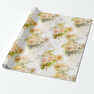  Victoriaans elegant roze ventilator patroon Cadeaupapier