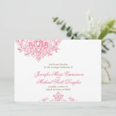 Victoriaans elegantie sparen de datumkaart save the date (Staand voorkant)