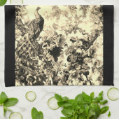 Victoriaans elegantpatroon van de vlok theedoek (Gevouwen)