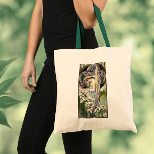 Victoriaans Engel en  Paaslelie Bloemen Tote Bag