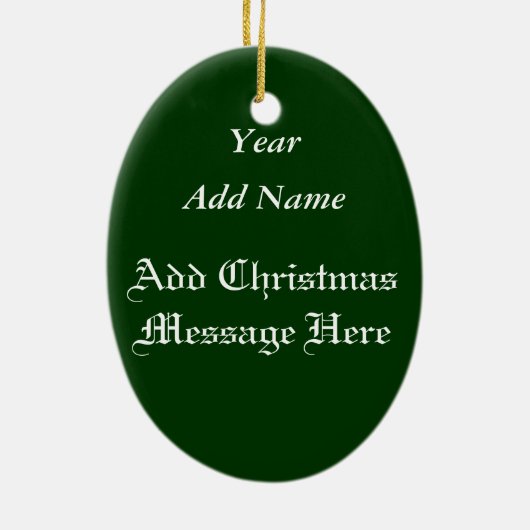  Victoriaans engel keramische kerstversiering Keramisch Ornament (Achterkant)