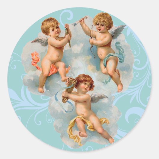 Victoriaans Engel Stickers (Voorkant)