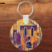 VICTORIAANS ENGELAND GEBOUW SLEUTELHANGER (Achterkant)