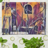 VICTORIAANS ENGELAND GEBOUW THEEDOEK (Gevouwen)