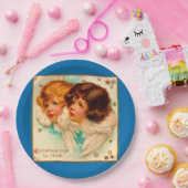 Victoriaans engelen kerstavond zijn van plan papieren bordje (Feest)