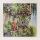 Victoriaans Engelse tuin Legpuzzel (Horizontaal)