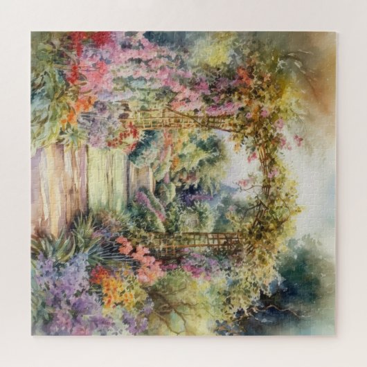 Victoriaans Engelse tuin Legpuzzel (Horizontaal)