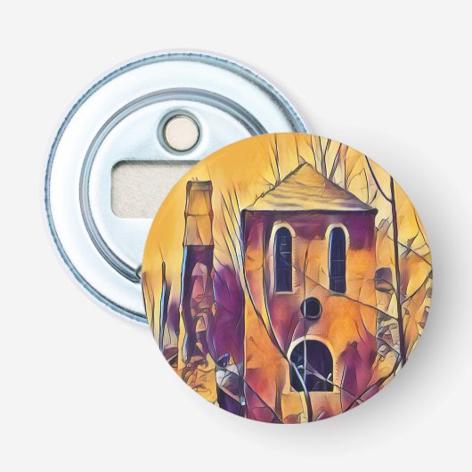 VICTORIAANS ENGLAND-BOUW BUTTON FLESOPENER (Voorkant)