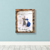 VICTORIAANS ENGLAND CANVAS AFDRUK (Insitu (Houten vloer))