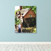 VICTORIAANS ENGLAND CANVAS AFDRUK (Insitu (Houten vloer))