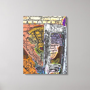 VICTORIAANS ENGLAND CANVAS AFDRUK