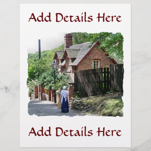 VICTORIAANS ENGLAND FLYER (Voorkant)