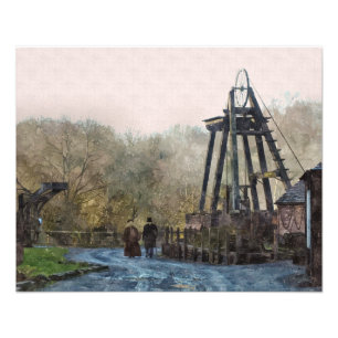 VICTORIAANS ENGLAND FOTO AFDRUK