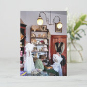 VICTORIAANS ENGLAND-INVITATIE (Staand voorkant)