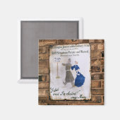 VICTORIAANS ENGLAND MAGNEET (Voorkant / Achterkant)