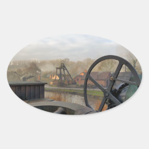 VICTORIAANS ENGLAND OVALE STICKER