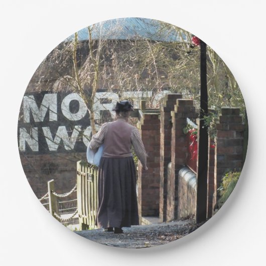 VICTORIAANS ENGLAND PAPIEREN BORDJE (Voorkant)