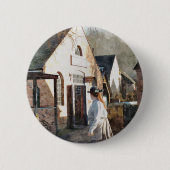 VICTORIAANS ENGLAND RONDE BUTTON 5,7 CM (Voorkant)