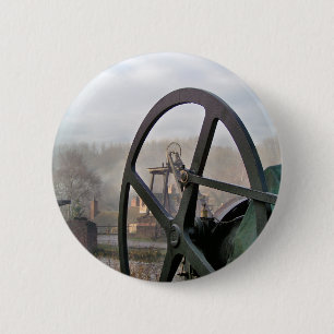 VICTORIAANS ENGLAND RONDE BUTTON 5,7 CM