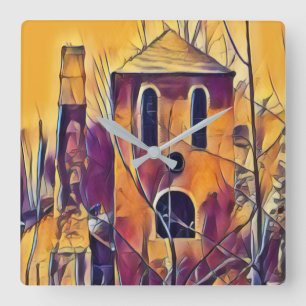 VICTORIAANS ENGLAND VIERKANTE KLOK