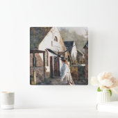 VICTORIAANS ENGLAND VIERKANTE KLOK (Huis)