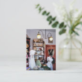 VICTORIAANS ENGLAND VISITEKAARTJE (Staand voorkant)