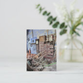 VICTORIAANS ENGLAND VISITEKAARTJE (Staand voorkant)