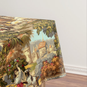 Victoriaans Era 1890 Pastoral Scenes Pattern Tafelkleed