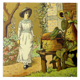  Victoriaans Era Apiary Beehive Tegeltje