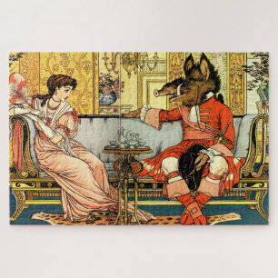Victoriaans Era Beauty en het Beest van Walter Cra Legpuzzel