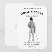 Victoriaans Era bruidsmeisjes Kaart (Voorkant / Achterkant)