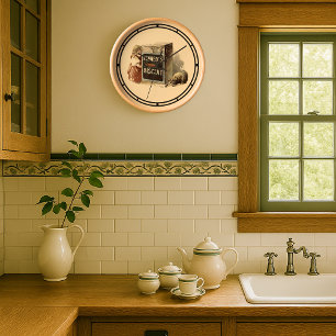  Victoriaans Era Cat & Girl Biscuit