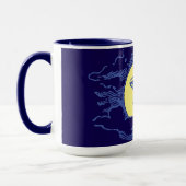 Victoriaans Era Crescent Moon Face Mok (Links)