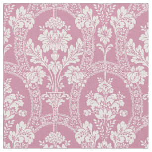 Victoriaans Era Damask Floral Pattern Stof