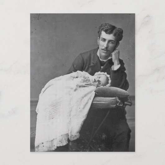 Victoriaans Era Death Photo Briefkaart (Voorkant)