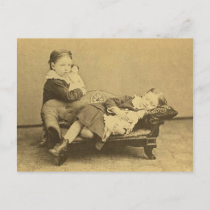 Victoriaans Era Death Photo Briefkaart