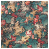  Victoriaans Era Floral Chintz Stof (Close Up)