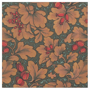  Victoriaans Era Floral en Leaf Pattern Stof