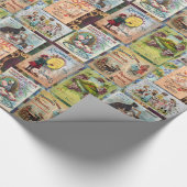  VICTORIAANS ERA GIFT WRAP WRAPPING PAPIER (Hoek)