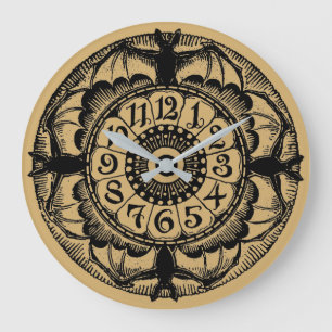  Victoriaans Era Gothic Bat Grote Klok