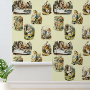 Victoriaans Era Kwekerij Alice door Tenniel Behang